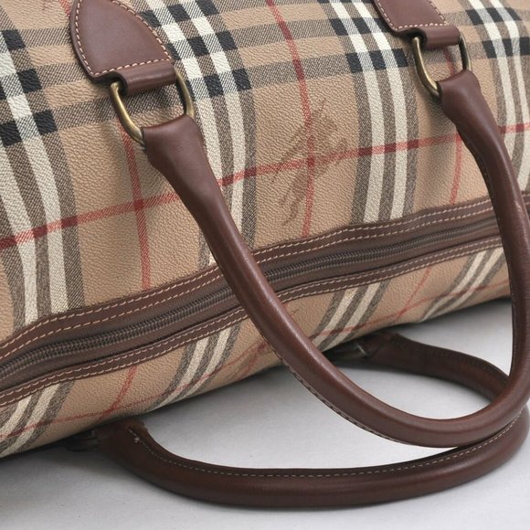 Auth Burberrys Nova Check 2Way Travel Boston Bag P - Picture 4 of 15